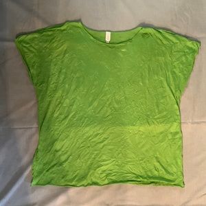Jones New York Crinkle Top with Cold Shoulder Detail